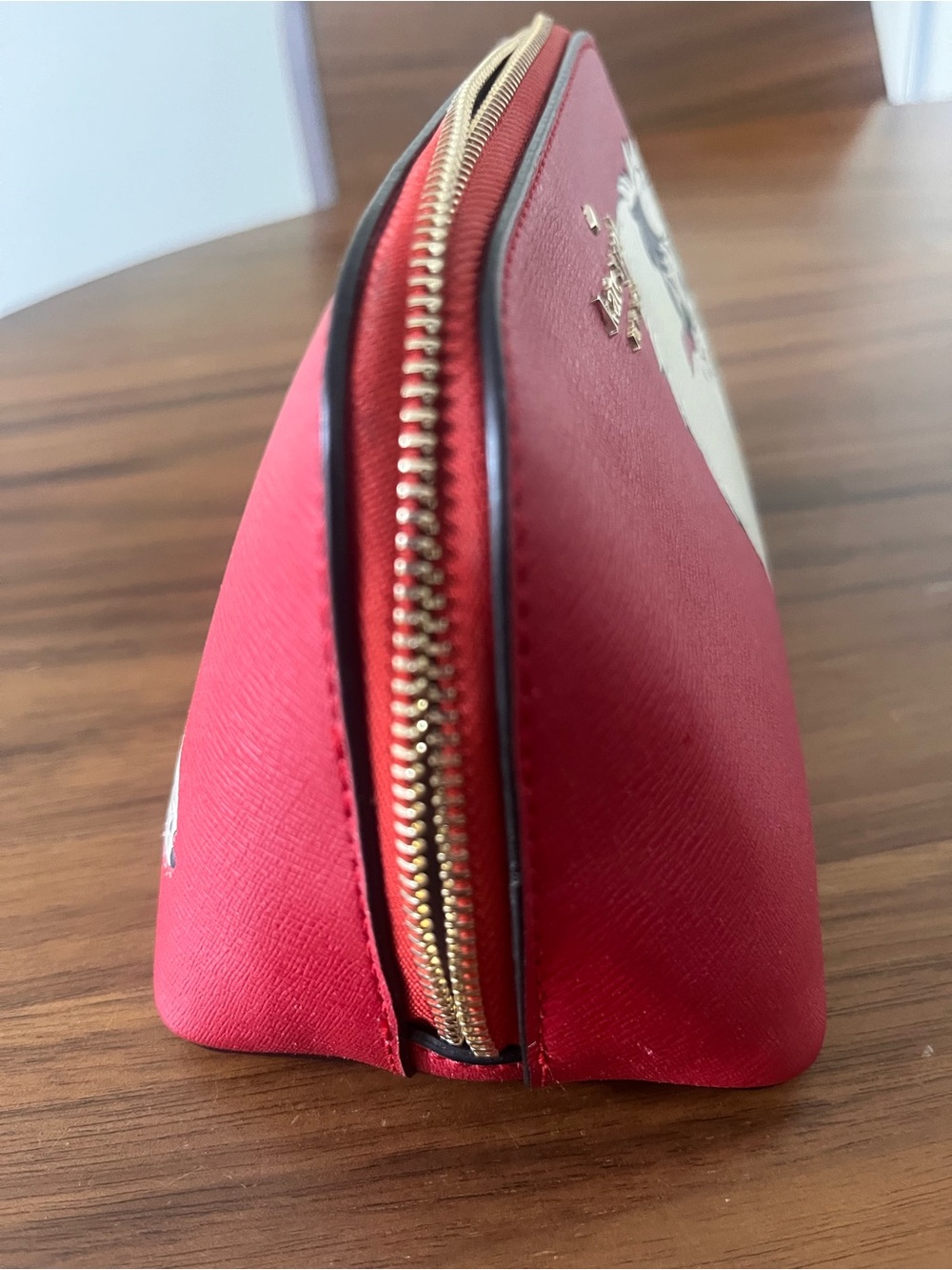 Kate Spade New York Red Cosmetic Pouch with Disney Cruella Make up Bag Lovely - Picture 6 of 6